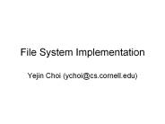 File System Implementation