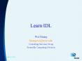 Learn IDL PowerPoint PPT Presentation