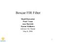 Boxcar FIR Filter PowerPoint PPT Presentation