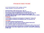 FWD DETECTORS 17-09-2002