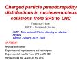 Charged particle pseudorapidity distributions in nucleus-nucleus collisions from SPS to LHC PowerPoint PPT Presentation