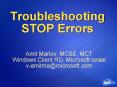 Troubleshooting STOP Errors PowerPoint PPT Presentation