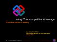 using IT for competitive advantage PowerPoint PPT Presentation