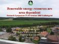 Renewable energy resources are area dependent Research Symposium 2729 October 2005 Kaliningrad PowerPoint PPT Presentation