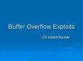 Buffer Overflow Exploits PowerPoint PPT Presentation