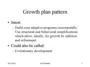 Growth plan pattern