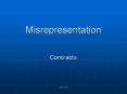 Misrepresentation PowerPoint PPT Presentation