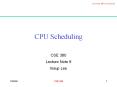 CPU Scheduling PowerPoint PPT Presentation
