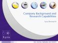 Lyra Research PowerPoint PPT Presentation