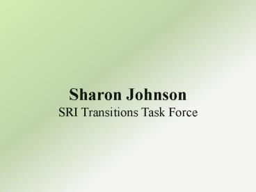 Sharon Johnson