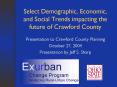 Select Demographic, Economic, and Social Trends impacting the future of Crawford County PowerPoint PPT Presentation