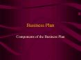 Business Plan PowerPoint PPT Presentation