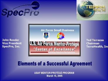 Elements of a Successful Agreement