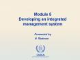 Module 5 Developing an integrated management system PowerPoint PPT Presentation
