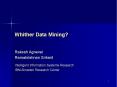 Whither Data Mining? PowerPoint PPT Presentation