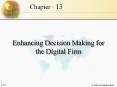 Enhancing Decision Making for the Digital Firm PowerPoint PPT Presentation