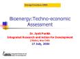 Bioenergy:Techno-economic Assessment