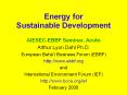 Energy%20for%20Sustainable%20Development PowerPoint PPT Presentation