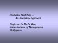 Predictive Modeling PowerPoint PPT Presentation