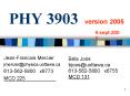 PHY 3903 version 2005 PowerPoint PPT Presentation