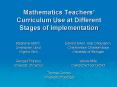 Mathematics Teachers PowerPoint PPT Presentation