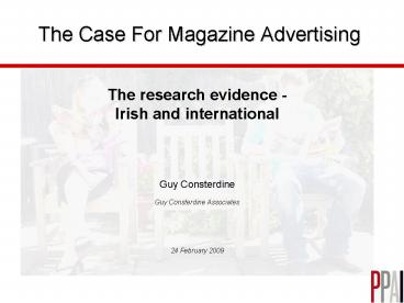 The Case For Magazine Advertising