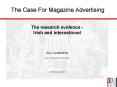 The Case For Magazine Advertising PowerPoint PPT Presentation