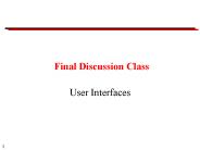 Final Discussion Class