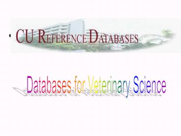 Databases for Veterinary Science