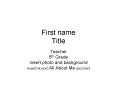 First name Title PowerPoint PPT Presentation