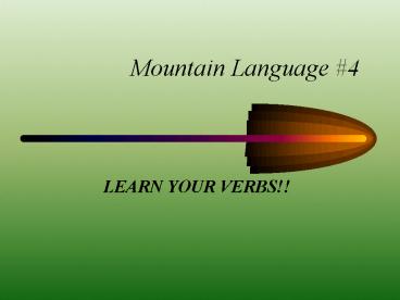 Mountain Language
