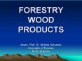 FORESTRY WOOD PRODUCTS PowerPoint PPT Presentation