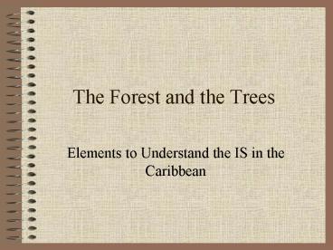 The Forest and the Trees