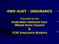 4WD AUST INSURANCE