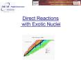 Direct Reactions with Exotic Nuclei PowerPoint PPT Presentation