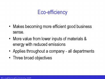 Ecoefficiency