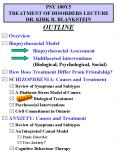 PSY 100Y5 TREATMENT OF DISORDERS LECTURE DR. KIRK R. BLANKSTEIN PowerPoint PPT Presentation