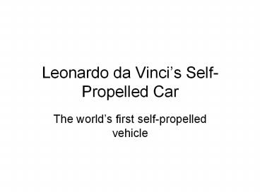 Leonardo da Vinci