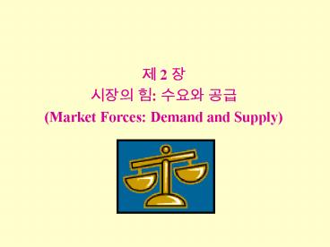 Market Forces: Demand and Supply