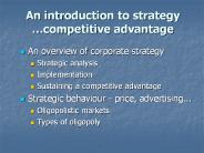 An introduction to strategy 