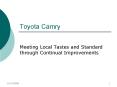 Toyota Camry PowerPoint PPT Presentation