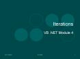 Iterations PowerPoint PPT Presentation