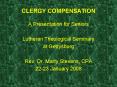 CLERGY COMPENSATION PowerPoint PPT Presentation