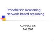 Probabilistic Reasoning; Network-based reasoning