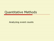 Quantitative Methods