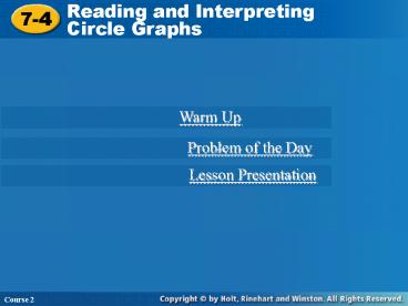 Reading and Interpreting Circle Graphs presentation | free to view