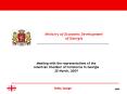 Ministry of Economic Development of Georgia PowerPoint PPT Presentation