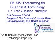 TM 745 Forecasting for Business