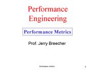 Performance Engineering