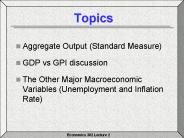 Aggregate Output (Standard Measure)
